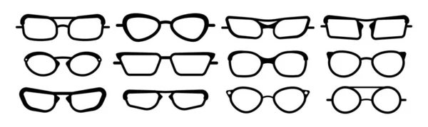 Diverse zonnebrillen, glazen. — Stockvector