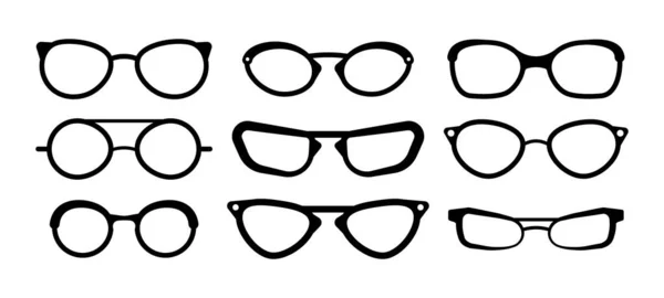 Διάφορα γυαλιά ηλίου, γυαλιά. Royalty Free Διανύσματα Αρχείου