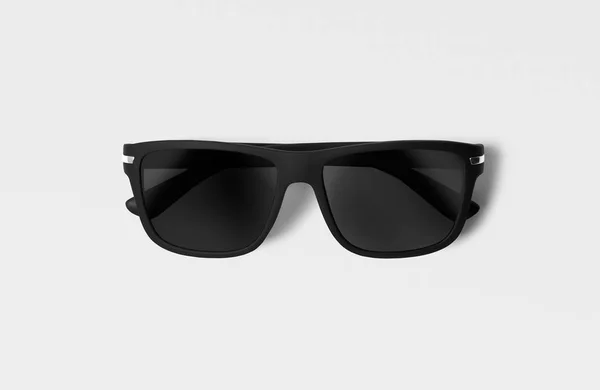 Czarne Okulary Przeciwsłoneczne Izolowanym Tle — Zdjęcie stockowe