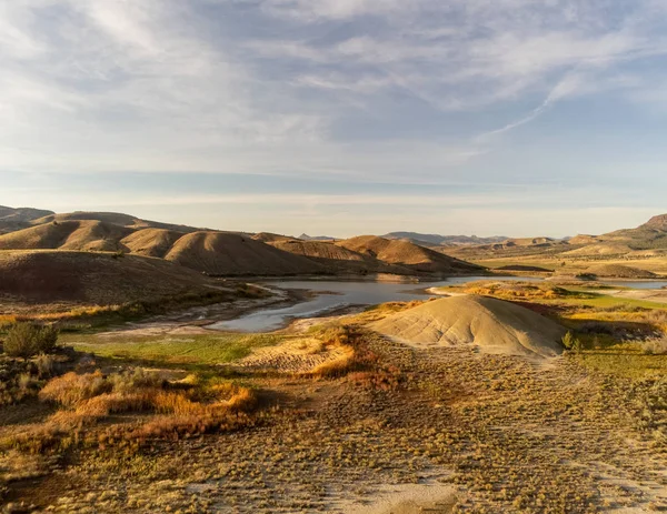 More Audacious Aerial Photography Vibrant Photogenic John Day Fossil Beds — Stock Photo, Image