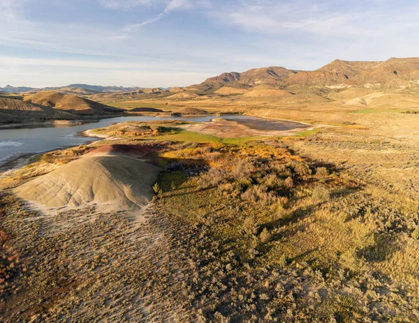 More Audacious Aerial Photography Vibrant Photogenic John Day Fossil Beds — Stock Photo, Image