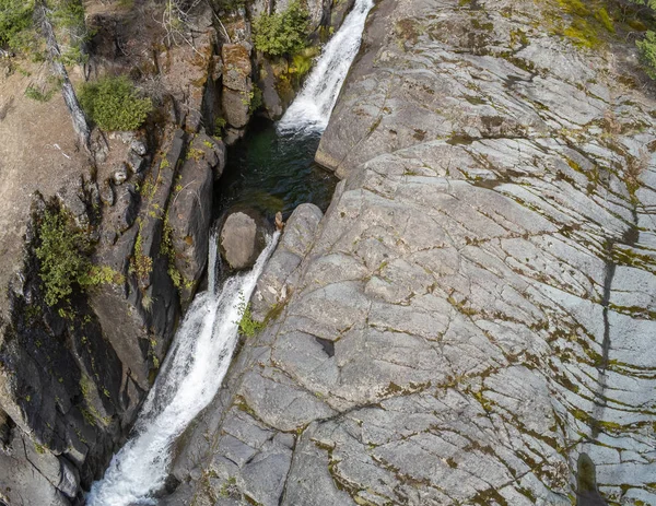 Úžasná Letecká Fotografie Cougar Falls National Forest Area Mount Rainier — Stock fotografie