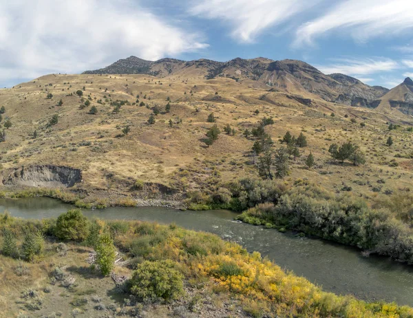 Paysages Pittoresques Pittoresque Rivière John Day Dans Les Lits Fossiles — Photo