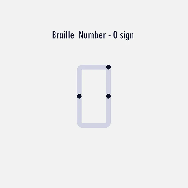Δημιουργική Αγγλική Έκδοση Αριθμός Στοιχείο Σχεδίασης Braille Αριθμοί Braille Γράμματα — Διανυσματικό Αρχείο