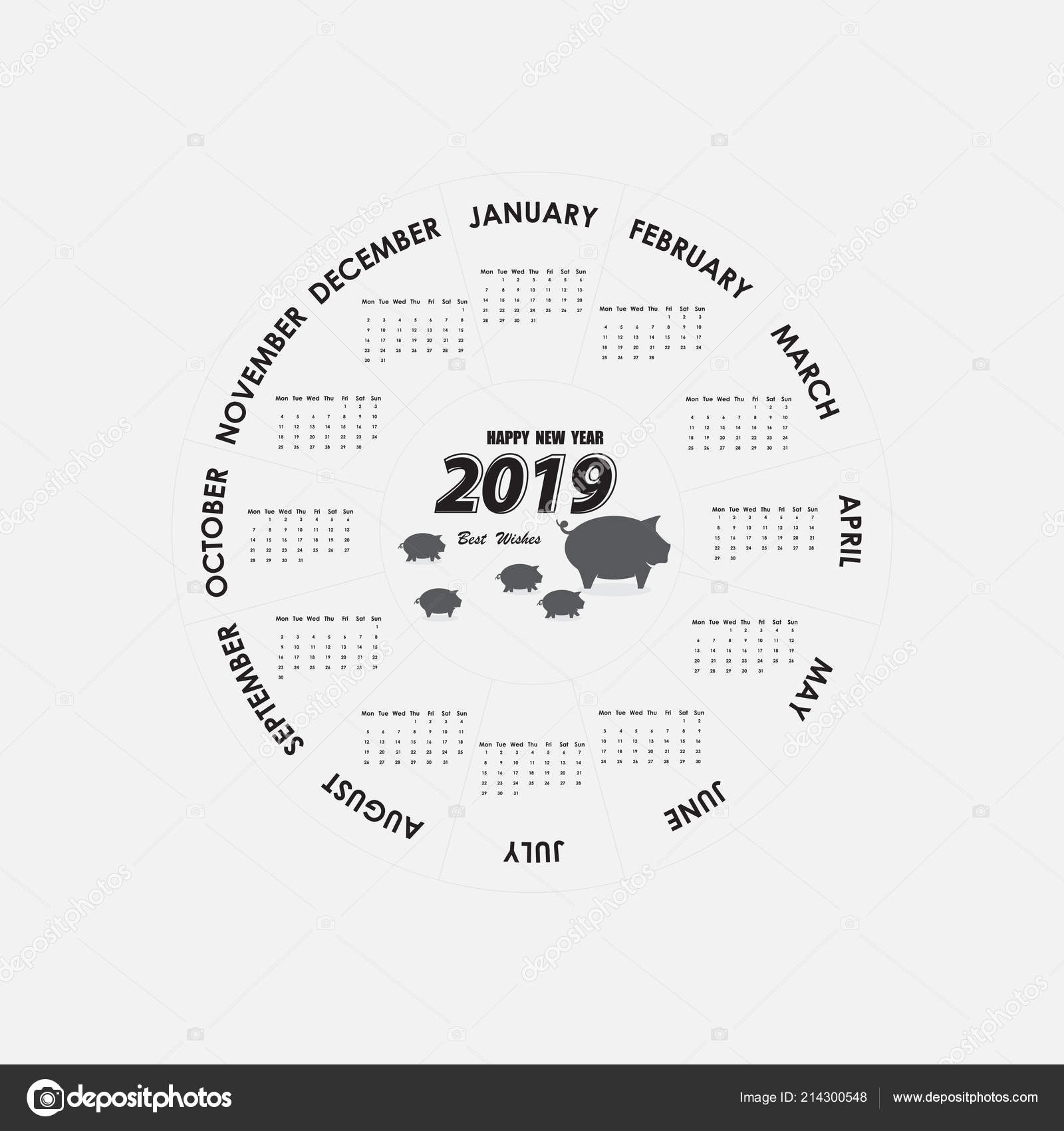 Year Round Calendar Template