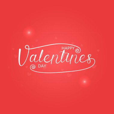 Mutlu sevgililer günü tipografi Poster.Handwritten hat Text.Valentines romantik tebrik kartı logo. Retro vintage logo tarzı seviyorum. Vektör çizim 
