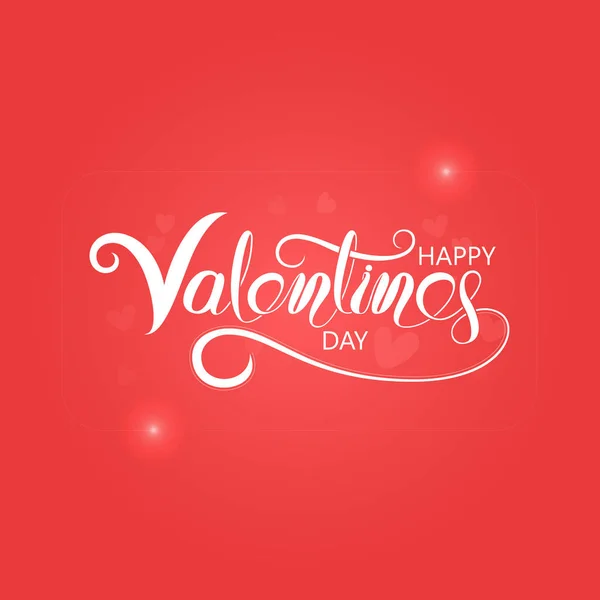 Buon San Valentino Tipografia Poster Handwritten Calligraphy Text Valentines Romantico — Vettoriale Stock