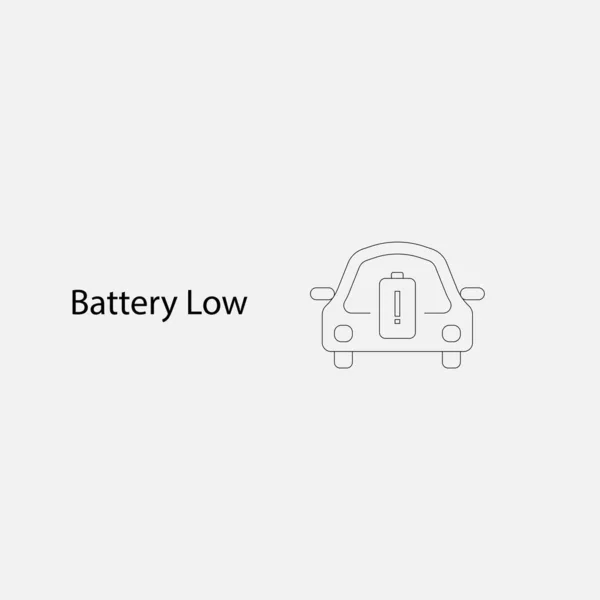 Bev Batterij Elektrische Voertuig Icon Electric Auto Pictogram Oplader Station — Stockvector