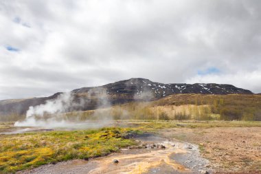 İzlanda, Reykjavik yakınlarındaki Geysir kaplıcası