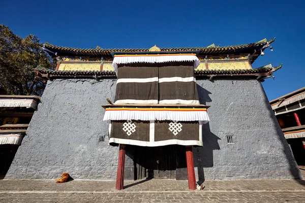 Una Vista 2019 Del Monastero Shalu Tibet Cina — Foto Stock