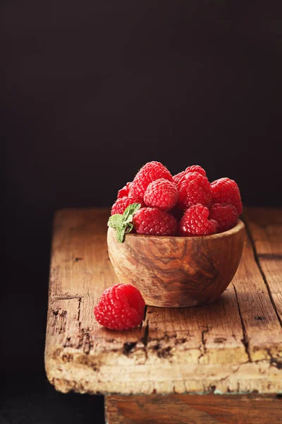 Raspberry Rustic Background — Stock Photo, Image