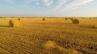 Arazide Ot Yığınlarıyla Uçan Hava