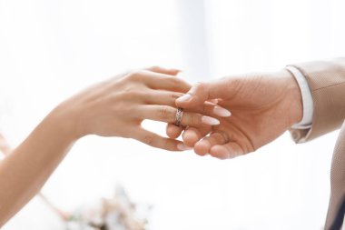 Güzel alyanslar. Düğün aksesuarları parlak fotoğraflar. Konu fotoğrafçılığı.