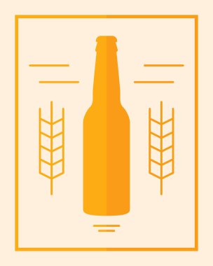 Bar, bar ya da bar için modern zanaat birası, vektör logosu, açık arka planda izole edilmiş. Kaliteli hop logotype tişört izi illüstrasyonu. Moda Bira Festivali Tişört Tasarımı. zen