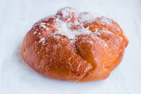 Authentic Pan Muerto Bílém Pozadí — Stock fotografie