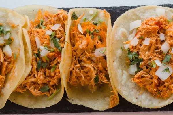Pouliční Tacos Připraven Jídlu Stock Snímky