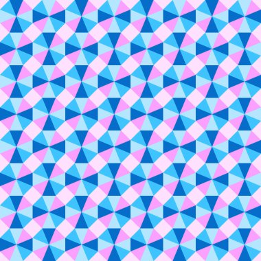 Soyut geometrik optik dikişsiz vektör arkaplanı pastel renklerde. İllüstratör için örnek desen dosyası dahil.