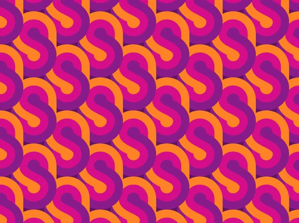 Renkli retro geometrik yuvarlak, vektörsüz şablon arka planını şekillendirir. Kolay düzenleme için pürüzsüz desen örneği dahil.