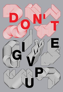 pes etmeyin, katmanlı alfabe, tezahürat hakkında ifadeler ile kelimeler