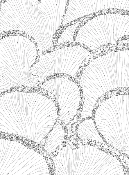 Vecteur fond abstrait avec motif champignon — Image vectorielle