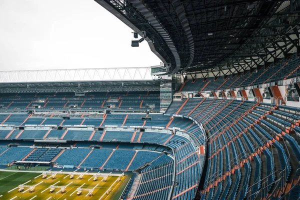 Μαδρίτη Ισπανία 2016 Φεβρουαρίου Στάδιο Santiago Bernabeu Μια Συννεφιασμένη Μέρα — Φωτογραφία Αρχείου