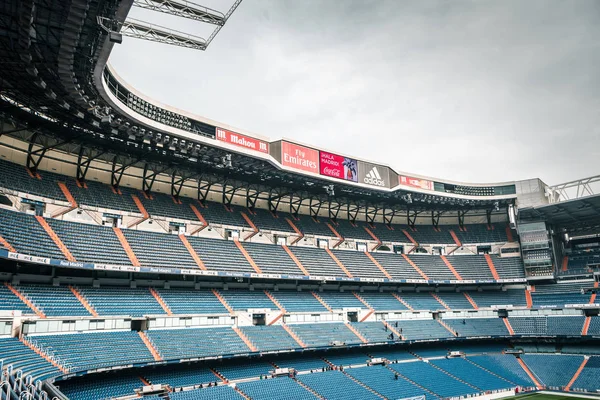 Madrid España 2016 Febrero Estadio Santiago Bernabeu Día Nublado Templo — Foto de Stock