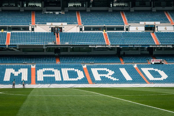 Estadio Santiago Bernabeu Estadio Real Madrid Campo Fútbol Más Importante — Foto de Stock