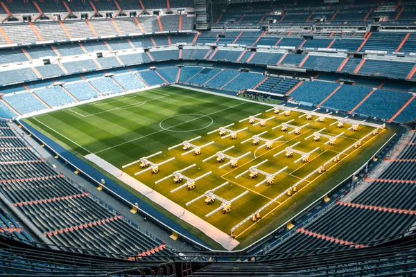 Das Santiago Bernabeu Stadion Echtes Madrid Stadion Wichtigster Fußballplatz — Stockfoto