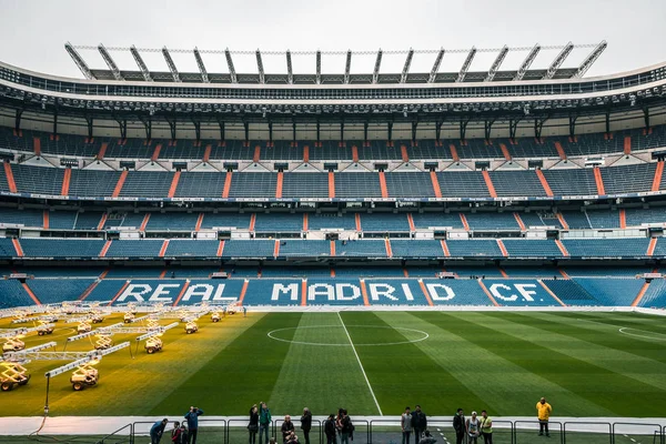 Real Madrid Stadium Santiago Bernabeu Football Soccer Field — Stock Photo, Image