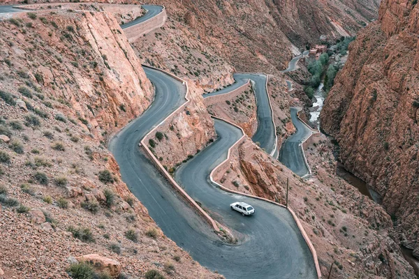 摩洛哥山路 非洲风景 Tisdrin Boumalne Dades — 图库照片