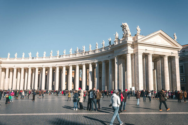 Italy, Rome. Beautiful photo of the most important monument, Vatican City