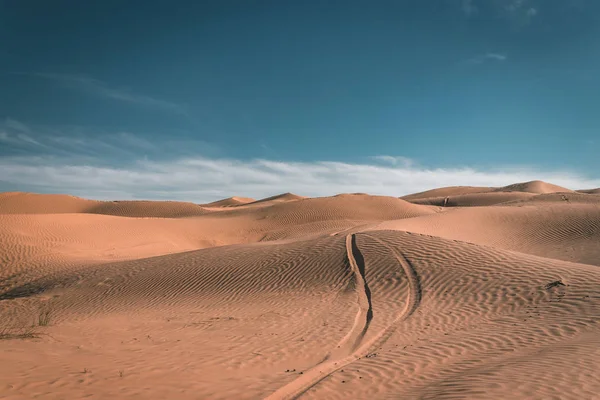 Beautiful Desert Landscape Scenic View Sahara Desert Tunisia — Stock Photo, Image