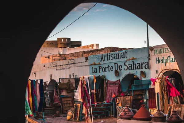Douz Tunezja 2014 Typowy Rynek Douz Pamiątki Rzemieślnicze — Zdjęcie stockowe