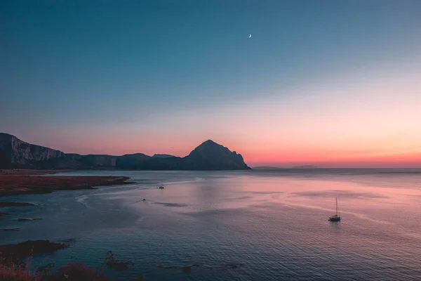 San Vito Capo Sicilya Günbatımı — Stok fotoğraf