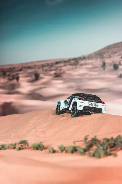 View Car Desert — Stock Photo, Image