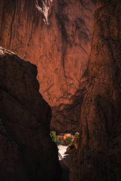 Canyon Cave Todra Gorge Morocco Tinghir — Stock Photo, Image