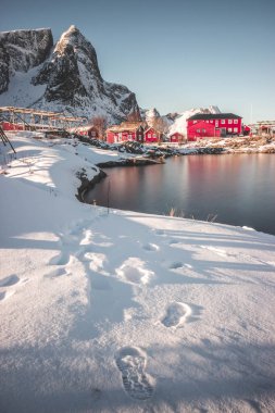 Norveç'te eski ahşap evler 