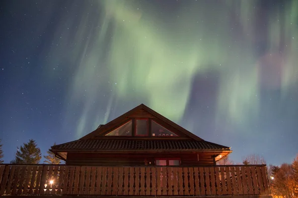 Lumini Nordice Uimitoare Natura Vedere Pitorească — Fotografie, imagine de stoc