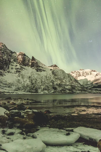 Norrsken Fantastisk Natur Vacker Utsikt — Stockfoto