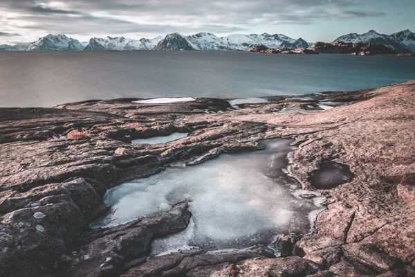 Okyanusun Güzel Kıyıları Norveç — Stok fotoğraf