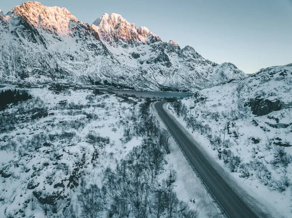 Foto Aeree Paesaggio Delle Isole Lofoten — Foto Stock