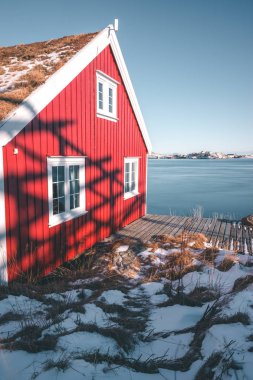 Reine 'de Red rorbu, Lofoten Adaları - Norveç