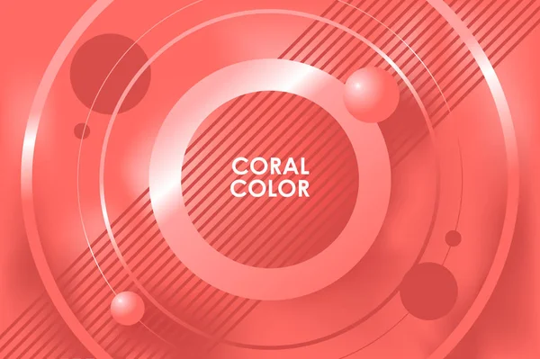 Fondo abstracto coral. Banner, póster, presentación, diseño de portada. EPS 10 vector — Archivo Imágenes Vectoriales