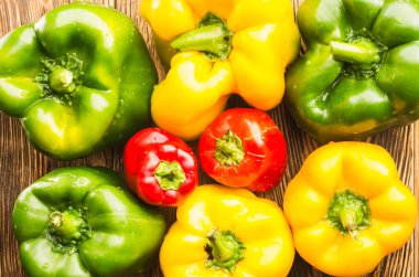 Taze biber görünümü üst