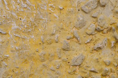 Eski kirli beton yüzey farklı renklerde pürüzlü cilalarla boyanmış. arka plan dokusu. Yatay