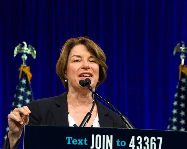 São Francisco Agosto 2019 Candidata Presidencial Amy Klobuchar Discursa Sessão — Fotografia de Stock