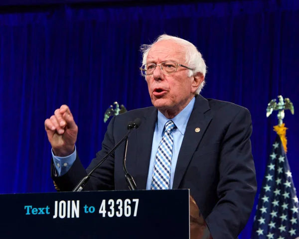 San Francisco Augusti 2019 Presidentkandidaten Bernie Sanders Talar Demokraternas Nationella — Stockfoto