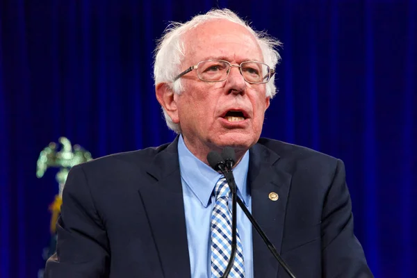 San Francisco August 2019 Presidential Candidate Bernie Sanders Speaking Democratic — Stock Photo, Image