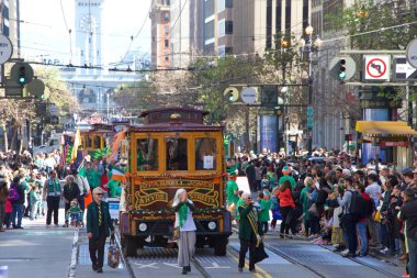 San Francisco, Ca - 16 Mart 2019: İrlanda kültürünü kutlayan İrlanda 'nın en büyük etkinliği olan 168..