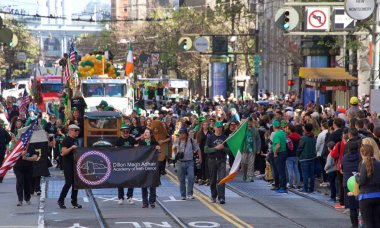 San Francisco, Ca - 16 Mart 2019: İrlanda kültürünü kutlayan İrlanda 'nın en büyük etkinliği olan 168..